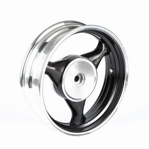 ARO DE LLANTA COMPLETO ALUMINIO DEL. MOTOMEL VX150/KELLER 150 NEGRA STD [W70014]